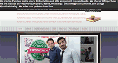 Desktop Screenshot of pakistanitutors.com